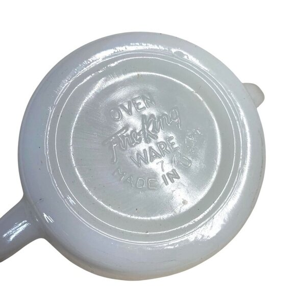 Fire King Primrose Floral Creamer & Sugar Bowl Set Milk Glass Anchor Hoc… - Picture 5 of 5